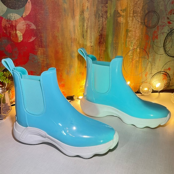 Kenneth Cole New York Women's Rain Boot, Turquoise, 7 US - Picture 4 of 11